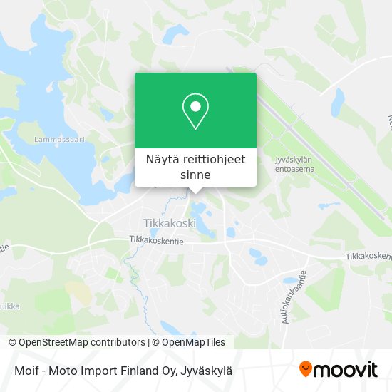 Moif - Moto Import Finland Oy kartta