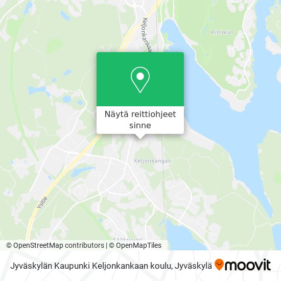 Jyväskylän Kaupunki Keljonkankaan koulu kartta