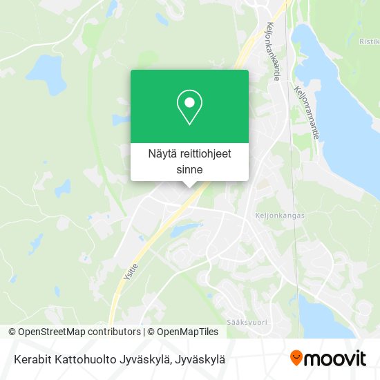 Kerabit Kattohuolto Jyväskylä kartta