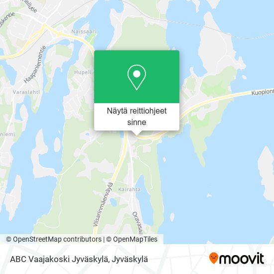 ABC Vaajakoski Jyväskylä kartta
