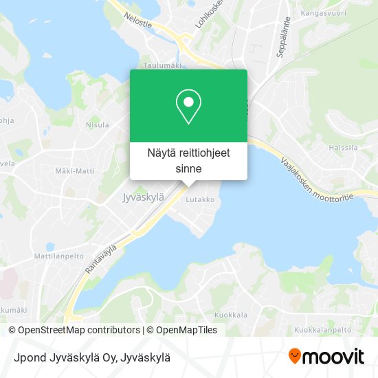 Jpond Jyväskylä Oy kartta