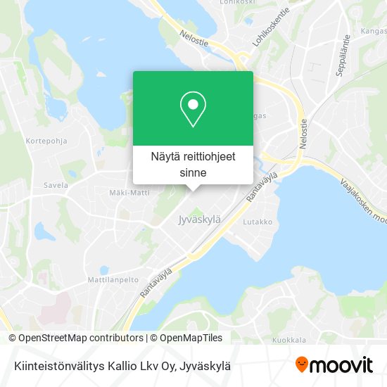Kiinteistönvälitys Kallio Lkv Oy kartta