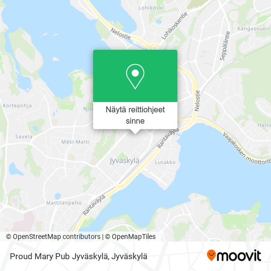 Proud Mary Pub Jyväskylä kartta