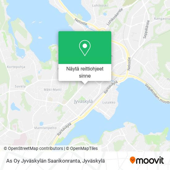 As Oy Jyväskylän Saarikonranta kartta