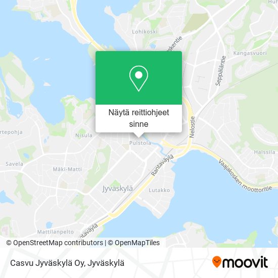 Casvu Jyväskylä Oy kartta