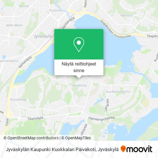 Jyväskylän Kaupunki Kuokkalan Päiväkoti kartta