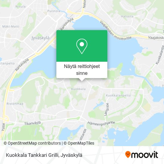 Kuokkala Tankkari Grilli kartta