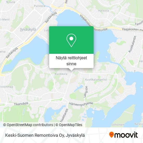 Keski-Suomen Remontoiva Oy kartta