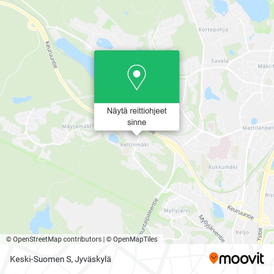 Keski-Suomen S kartta