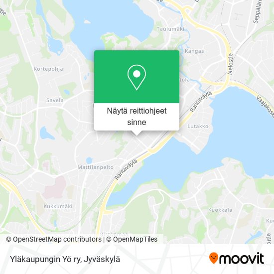 Yläkaupungin Yö ry kartta