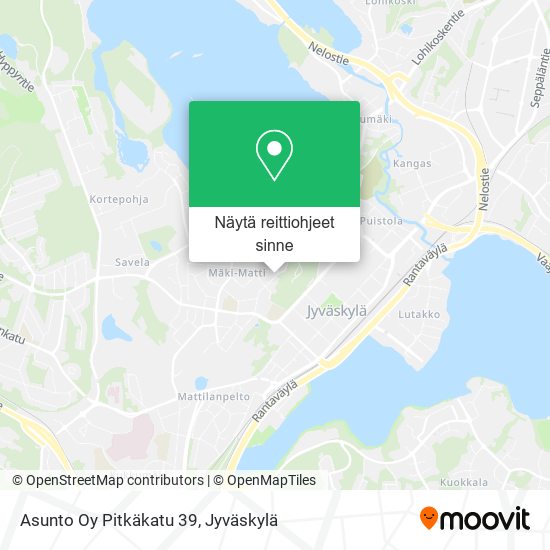 Asunto Oy Pitkäkatu 39 kartta