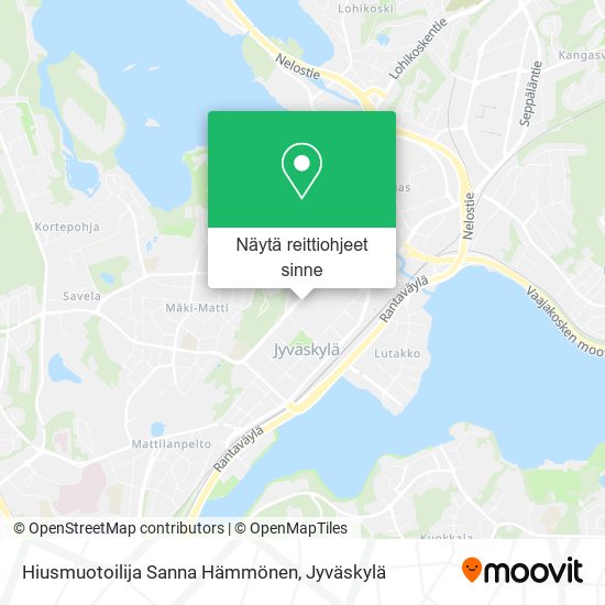 Hiusmuotoilija Sanna Hämmönen kartta