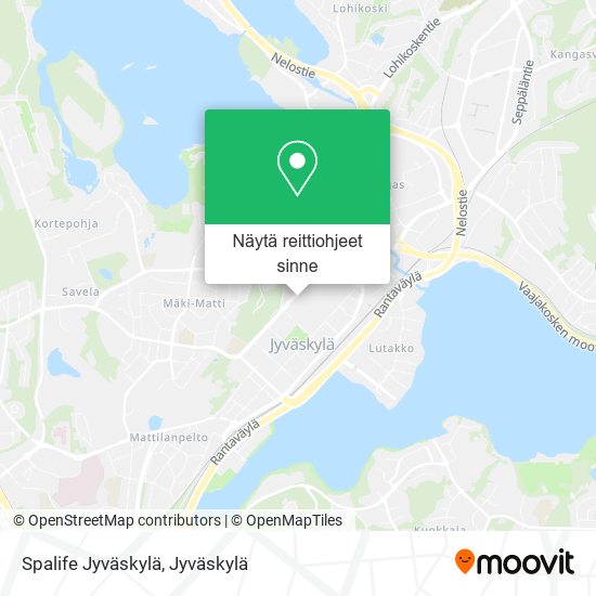 Spalife Jyväskylä kartta