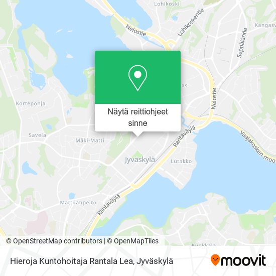 Hieroja Kuntohoitaja Rantala Lea kartta