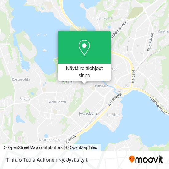 Tilitalo Tuula Aaltonen Ky kartta