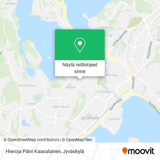 Hieroja Päivi Kaasalainen kartta