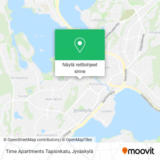 Time Apartments Tapionkatu kartta