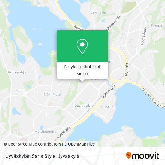 Jyväskylän Saris Style kartta