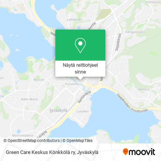 Green Care Keskus Könkkölä ry kartta