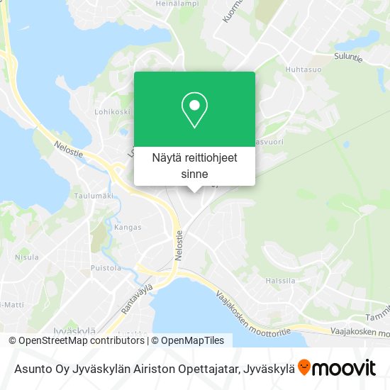 Asunto Oy Jyväskylän Airiston Opettajatar kartta