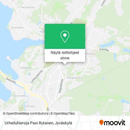 Urheiluhieroja Pasi Rutanen kartta
