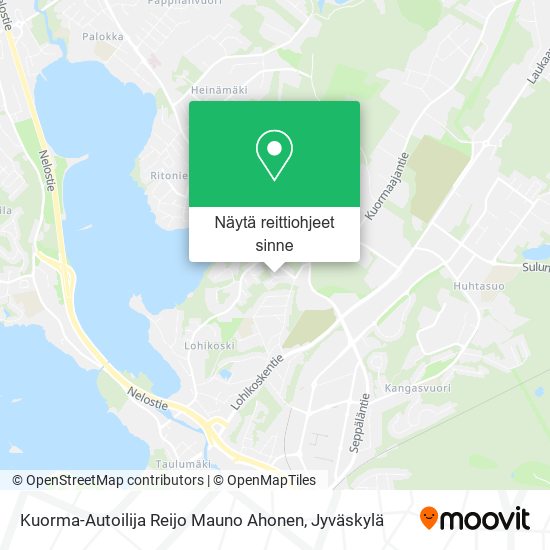 Kuorma-Autoilija Reijo Mauno Ahonen kartta
