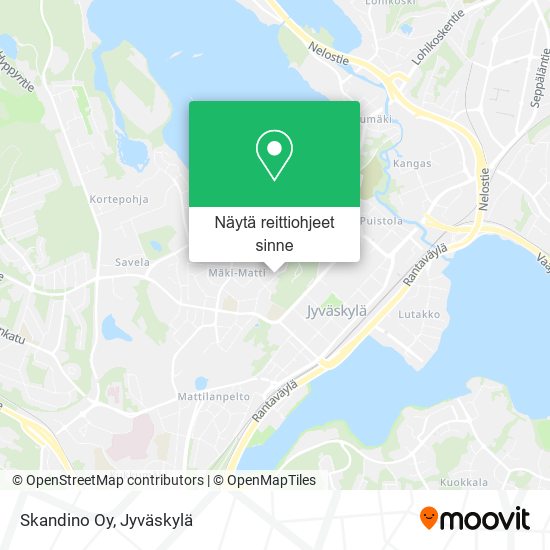 Skandino Oy kartta