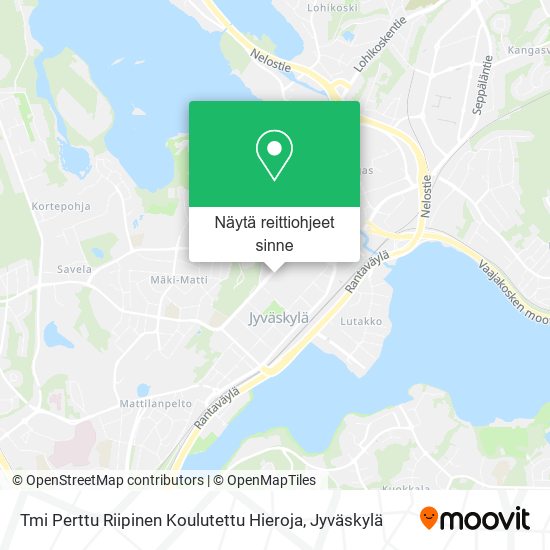 Tmi Perttu Riipinen Koulutettu Hieroja kartta