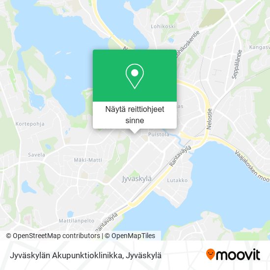 Jyväskylän Akupunktioklinikka kartta