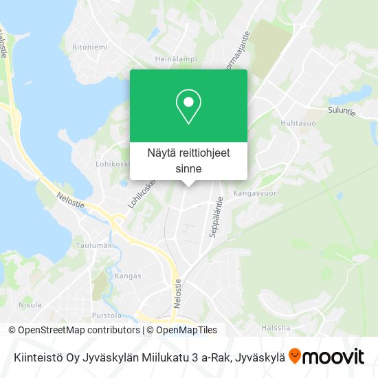 Kiinteistö Oy Jyväskylän Miilukatu 3 a-Rak kartta