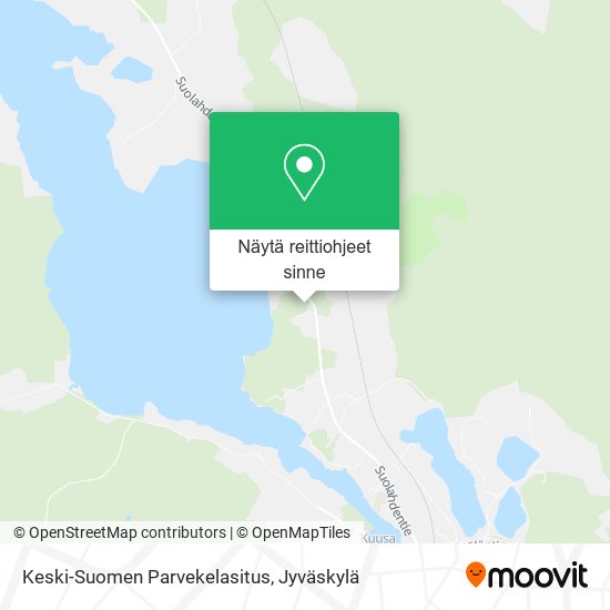Keski-Suomen Parvekelasitus kartta
