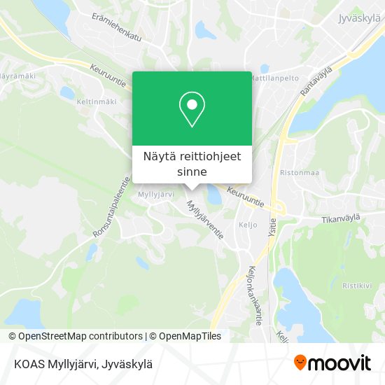 KOAS Myllyjärvi kartta