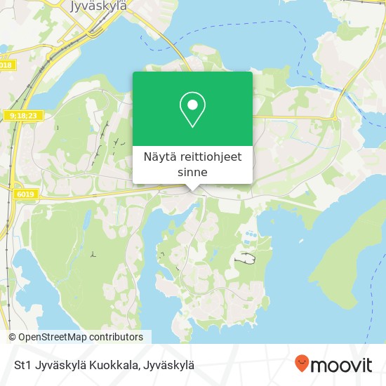 St1 Jyväskylä Kuokkala kartta