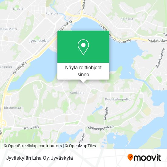 Jyväskylän Liha Oy kartta