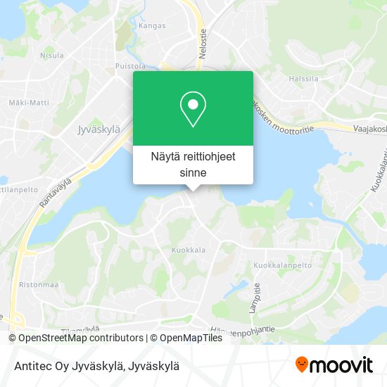 Antitec Oy Jyväskylä kartta