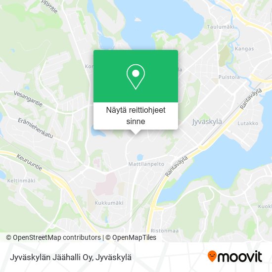 Jyväskylän Jäähalli Oy kartta