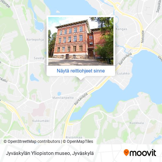 Jyväskylän Yliopiston museo kartta
