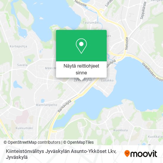 Kiinteistönvälitys Jyväskylän Asunto-Ykköset Lkv kartta