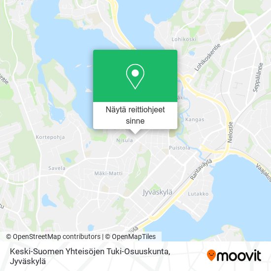 Keski-Suomen Yhteisöjen Tuki-Osuuskunta kartta