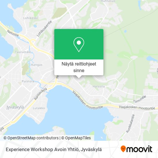Experience Workshop Avoin Yhtiö kartta