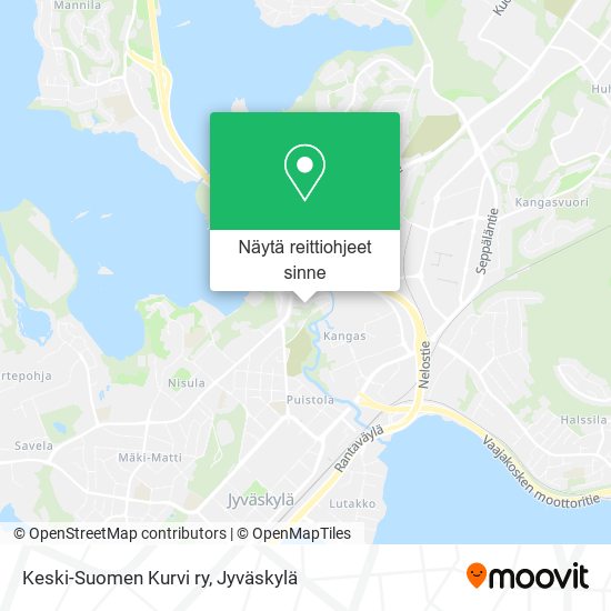 Keski-Suomen Kurvi ry kartta