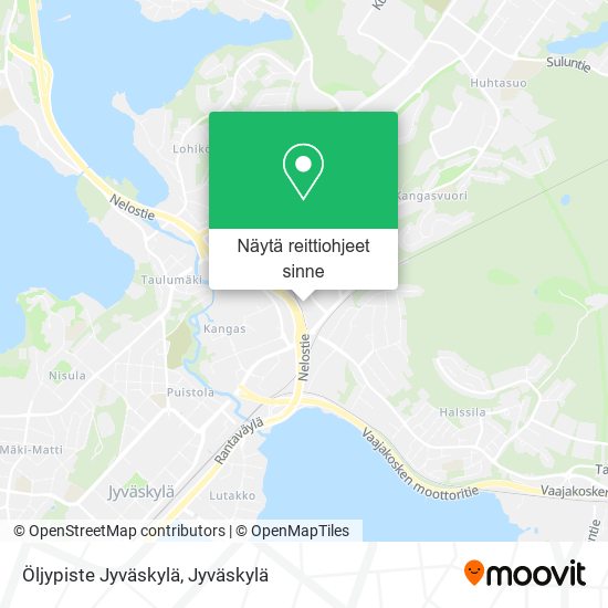 Öljypiste Jyväskylä kartta