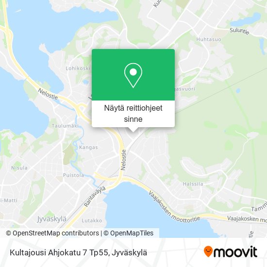 Kultajousi Ahjokatu 7 Tp55 kartta