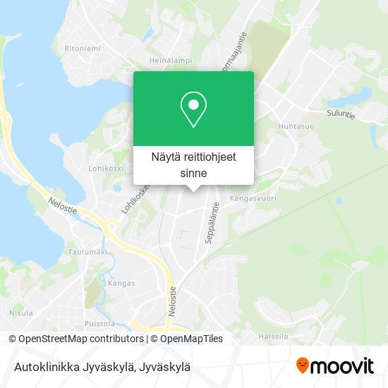 Autoklinikka Jyväskylä kartta
