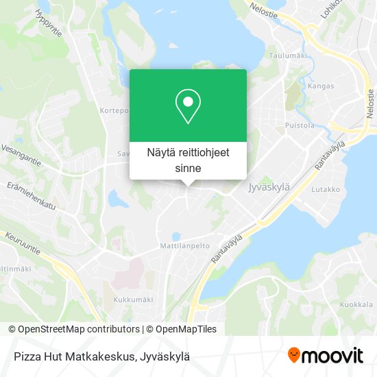 Pizza Hut Matkakeskus kartta