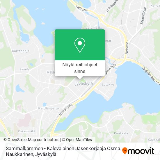 Sammalkämmen - Kalevalainen Jäsenkorjaaja Osma Naukkarinen kartta