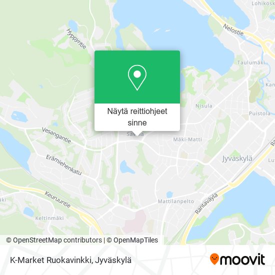 K-Market Ruokavinkki kartta