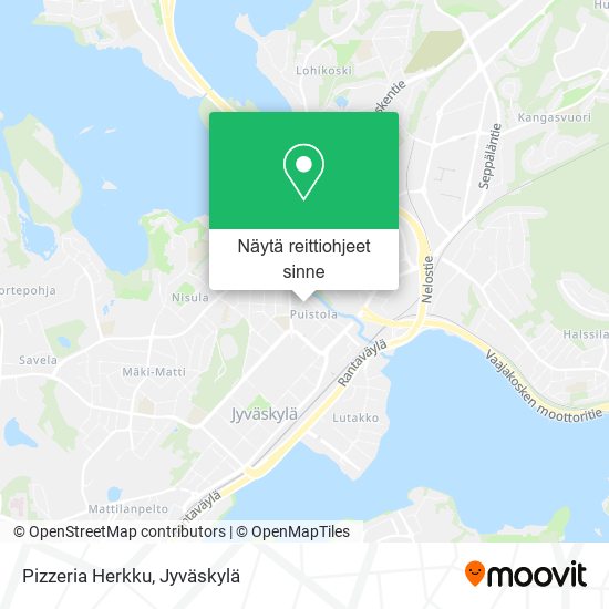 Pizzeria Herkku kartta
