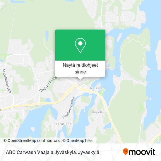 ABC Carwash Vaajala Jyväskylä kartta