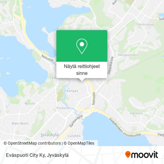 Eväspuoti City Ky kartta